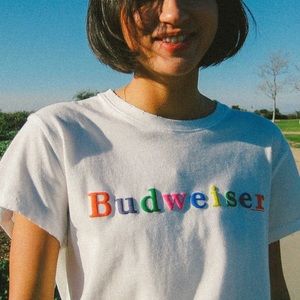 NWT Junk Food Budweiser graphic tee